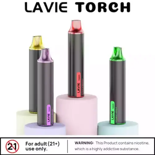 LAVIE Torch 6000 Puffs Kompakter Vape mit USB-C & 12 ml Liquid